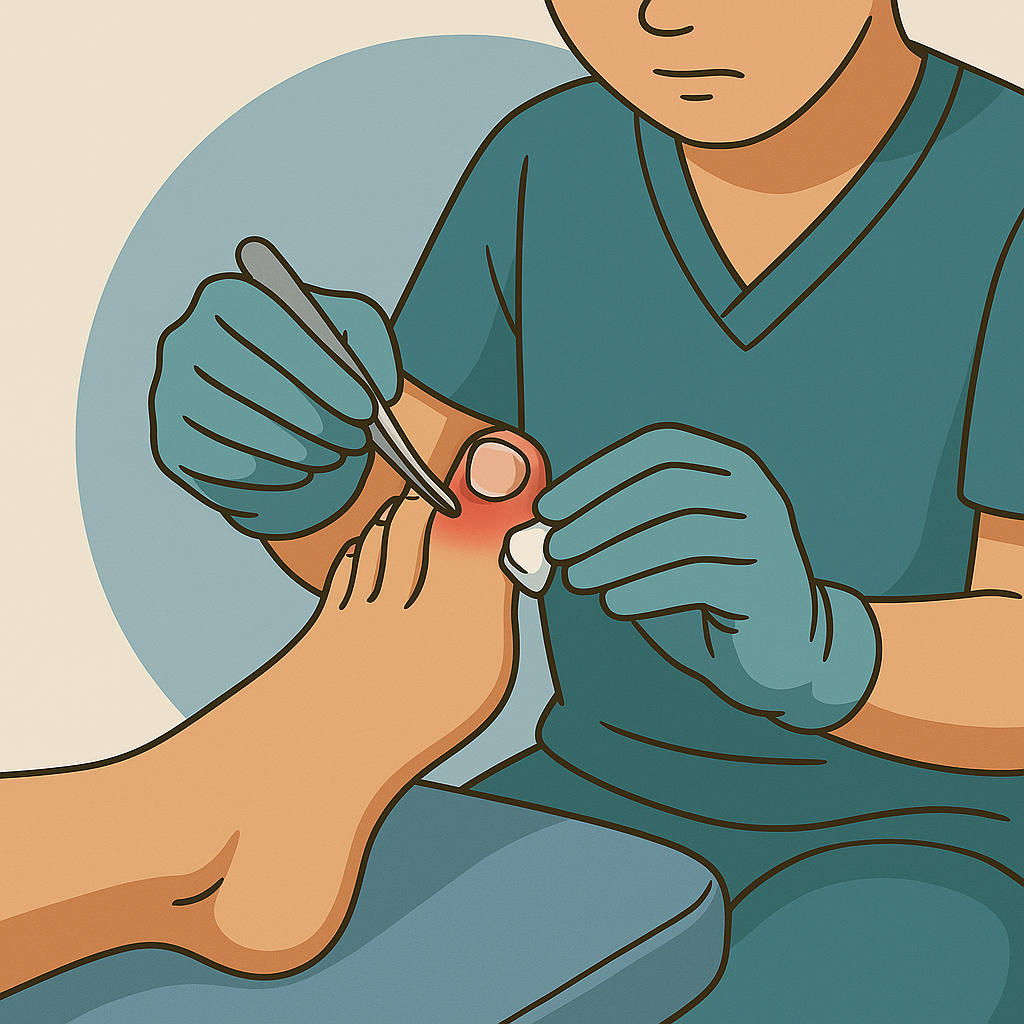 Eingewachsener Zehennagel Behandlung